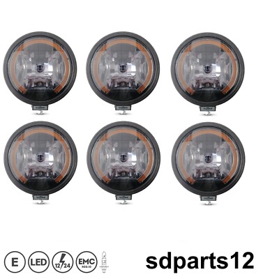 6 Höhepunkt Halogen 12-24V Rauch Projektor Lang Tragend Nachtlicht LED Orange