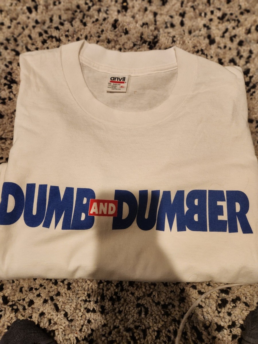希少 90s Dumb and Dumber Vintage Movie Tee Vintage 1990s Dumb and Dumber Movie Promo Ringer T-shirt