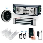 WiFi Access Control Magnetic Lock System with Round Touchless Button and Bracket
