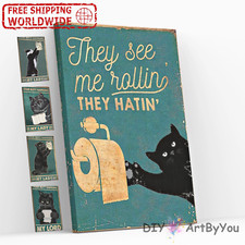 Paint By Numbers Kit Cats Animal Canvas Beginner Brush Kids Painting Decor Wall