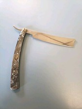 Navaja de bolsillo decorativa de hoja recta para peluquero hoja oscilante para afeitar