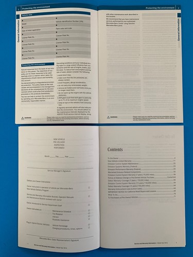 2016 Mercedes GLC 300 GLC300 4MATIC Operators Manual Owners Books Set + OEM Case - Picture 6 of 13