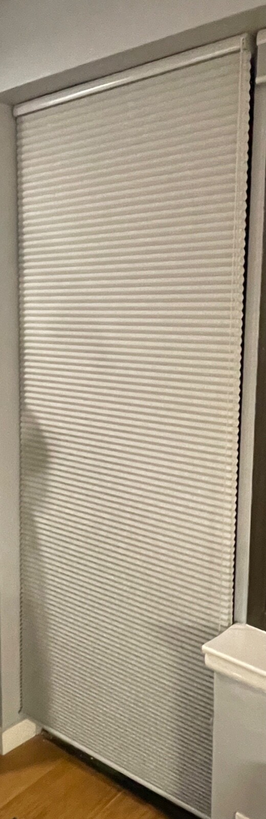 Levolor cellular shade, W31 5/8" x H80.2"; Color: Linen Light Gray 19770343,&nbsp;