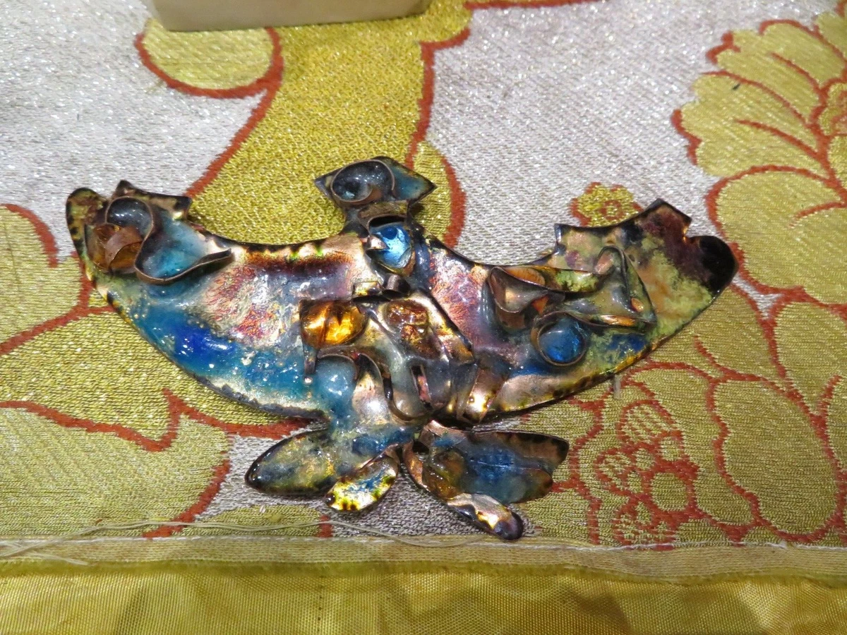 Broche Fantaisie Ancienne - Lettre M Strass - 1.5cm - Occasion Avec Toutes Ses Pierres