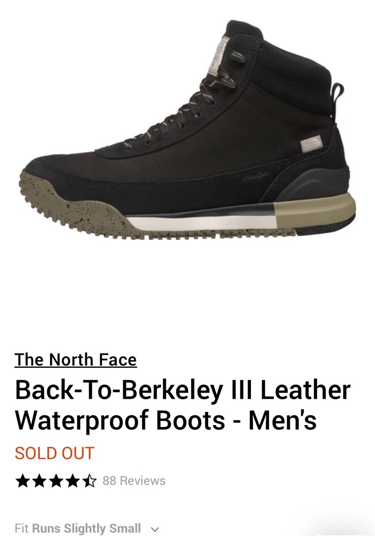 The North Face Back-To-Berkeley III Waterproof Sport Boots  display picture 3