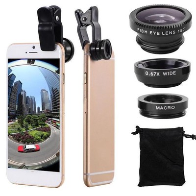Phone Lens Generic Camera For Smartphone Wide Angle and Fisheye Clip Hot R8 T2O5