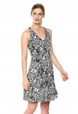 Gabby Skye 155846 Women's Crochet Lace Back Jersey Dress Black Sz. Small