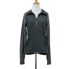 Adidas Workout Jacket Womens S Small Half Zip Baseline Performance Thumbholes