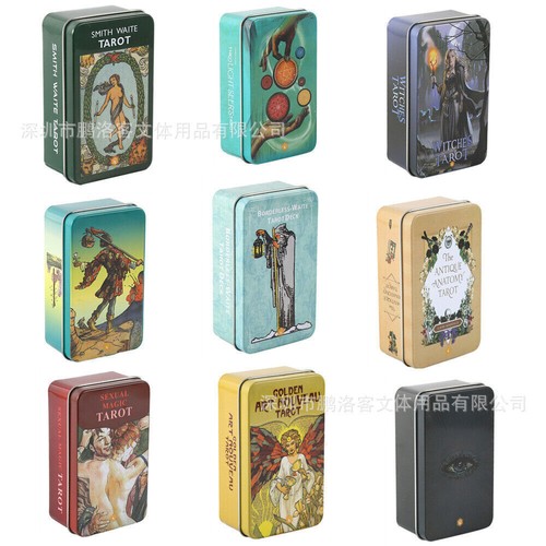 Tarot-Heißprägeverfahren hochwertig mit Box Tarotkarten Deck