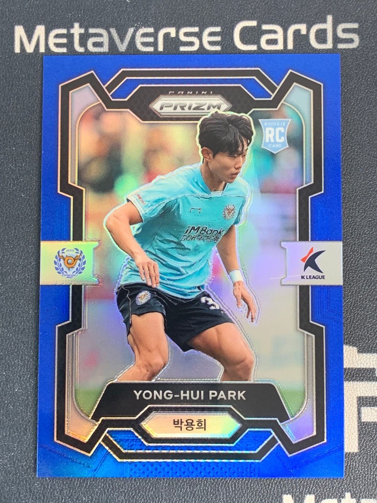 2024 Panini Prizm K League Soccer Yong-Hui Park RC Rookie Blue Prizm /75