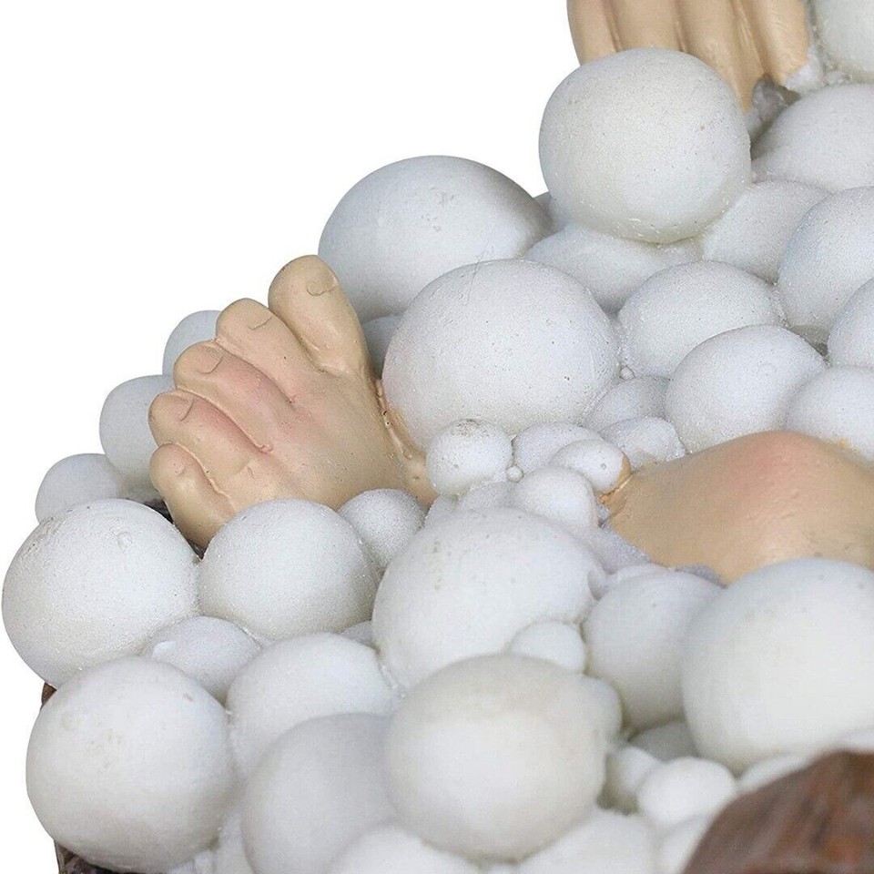 Sprudelbad Zwerge Statue Skulptur Harz Zwerg Garten Rasen Yard A eBay.de