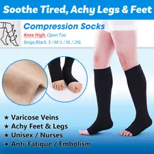Compression Socks Support Stockings Running,Nurses,Pregnancy,Flight,Travel,Veins