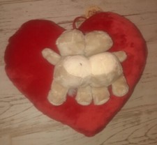 PELUCHE CUORE COPPIA DI IPPOPOTAMI AMORE + VENTOSA CANVASS PELUCHES