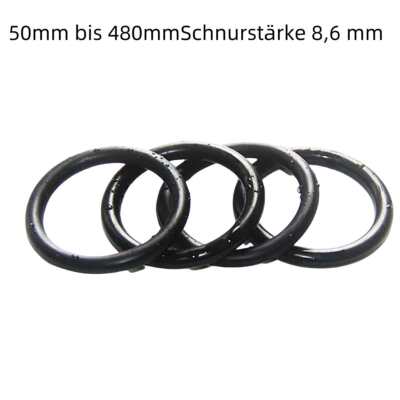 O-Ringe Dichtringe Dichtungsringe 50 mm bis 450 mm/Schnurstärke 8,6 mm / NBR 70