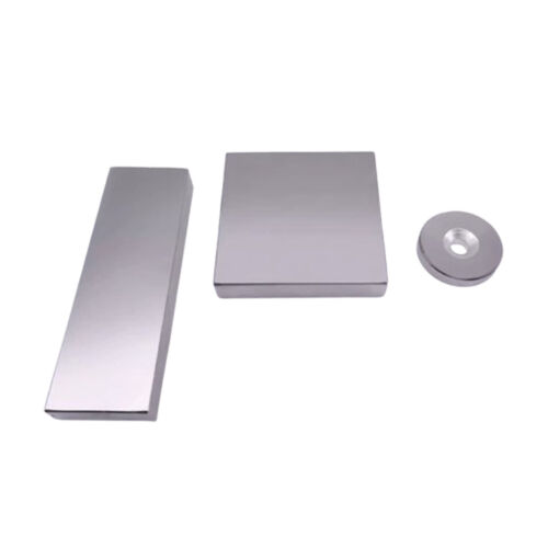 Large Strong Rare Earth Neodymium Block Magnet Round Square - Picture 2 of 17