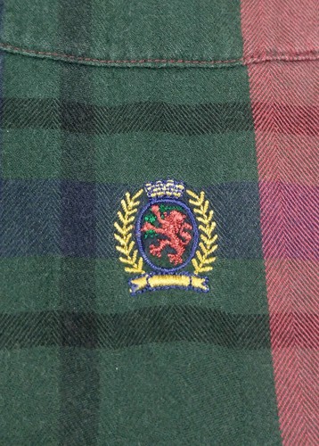 Vintage TOMMY HILFIGER Plaid Long Sleeve Button Down Pocket Flannel Shirt Size L - Bild 3 von 7