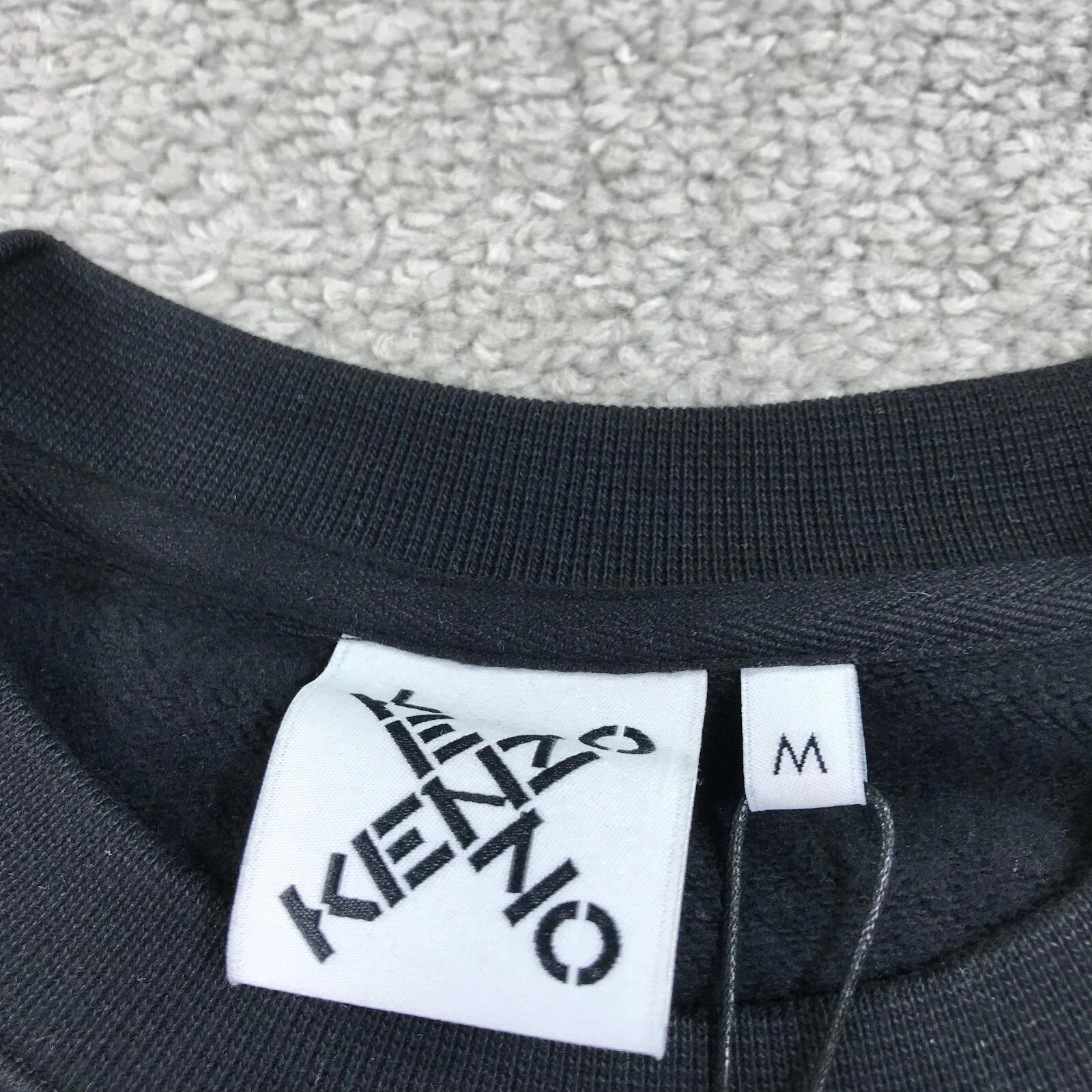 Kenzo Vestito Donna Maglione Medio Vestito Sportivo Arancione Nero Tasca