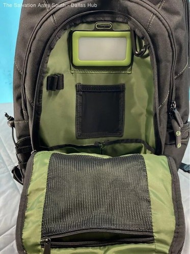 Salesforce Targus EcoSmart Backpack 19"x 12" Black w/ Green Stitching & Logo - Photo 4/7