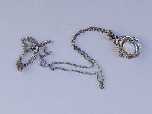 Vintage Necklace Sterling Silver 925 Jewelry Women Stone Turquoise Genuine Rare - Picture 10 of 11