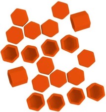 20x Copribulloni 17mm Arancio copri bullone bulloni tappo tappi ruote auto HCP9