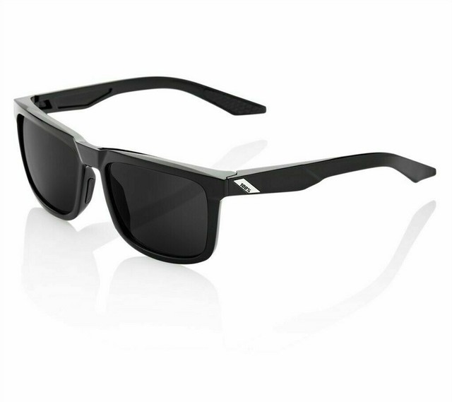 100 Percent Eyewear Blake Polarized Polished BLK Grey Peakpolar Lens