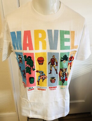 Marvel Comics T-Shirt Mens L NWT Hulk Thor Thanos SpiderMan AntMan Capt America