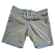 Vineyard Vines Board Shorts Swim Trunks Quick Dry Gray Blue Size 32