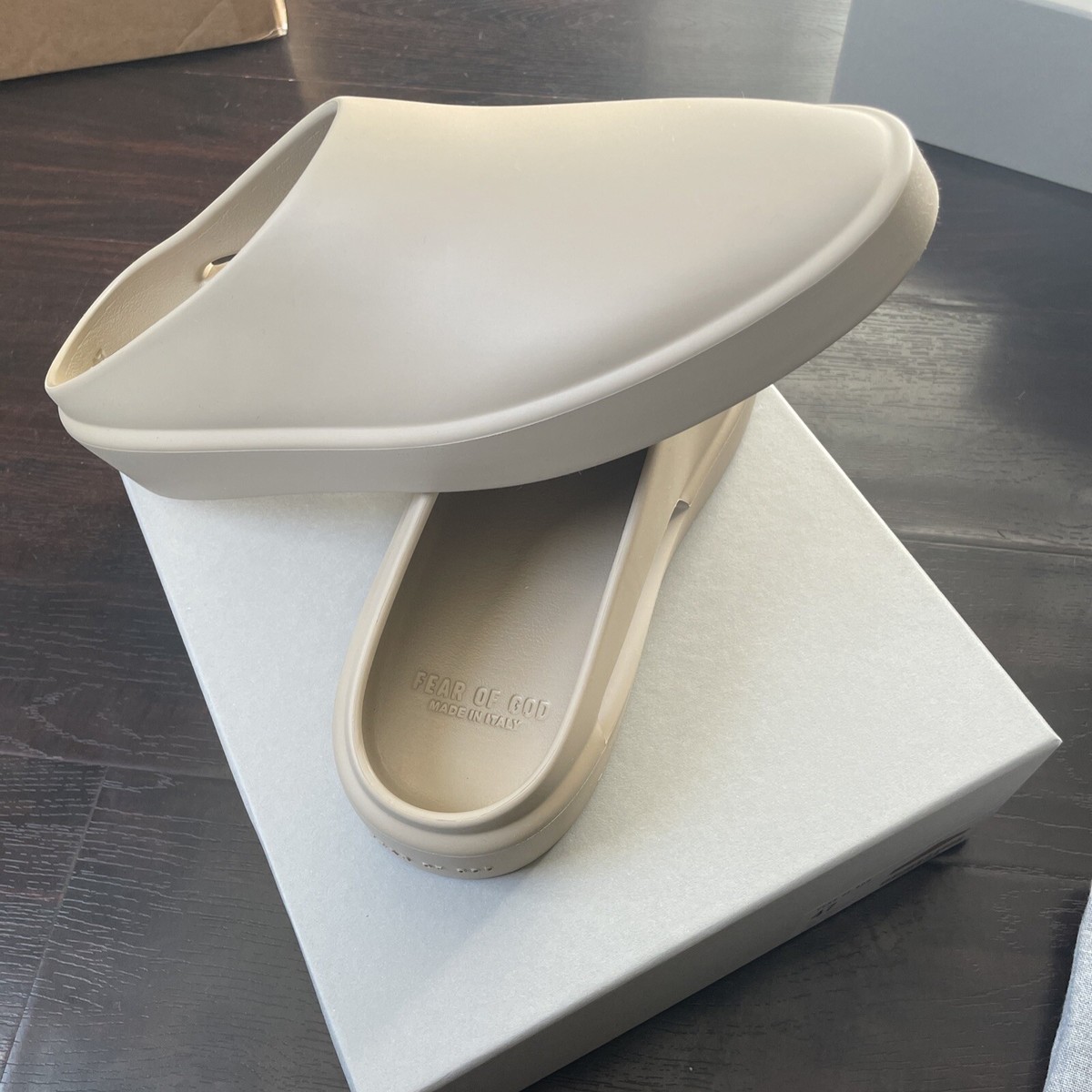 fear of god california slide Color :Almond Made In Italy | eBay