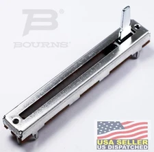 BOURNS 10K Ohm Slide Potentiometer 15mm Shaft, 45mm Travel, Single Linear Taper