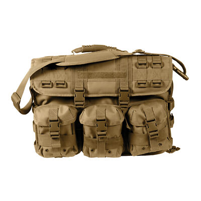 Rothco MOLLE Tactical Laptop Briefcase – Coyote Brown Military