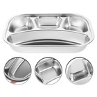 Divided Food Plates Section Dinner Trays Compartment Dinner Trays