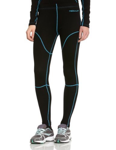NEBULUS, Calzamaglia da sci in lana merino a 2 strati Donna, Nero (schwarz-blau) NEBULUS, Calzamaglia sci da sci Calzamaglia in lana merino a 2 strati Donna, Nero (schwarz-blau) 323801