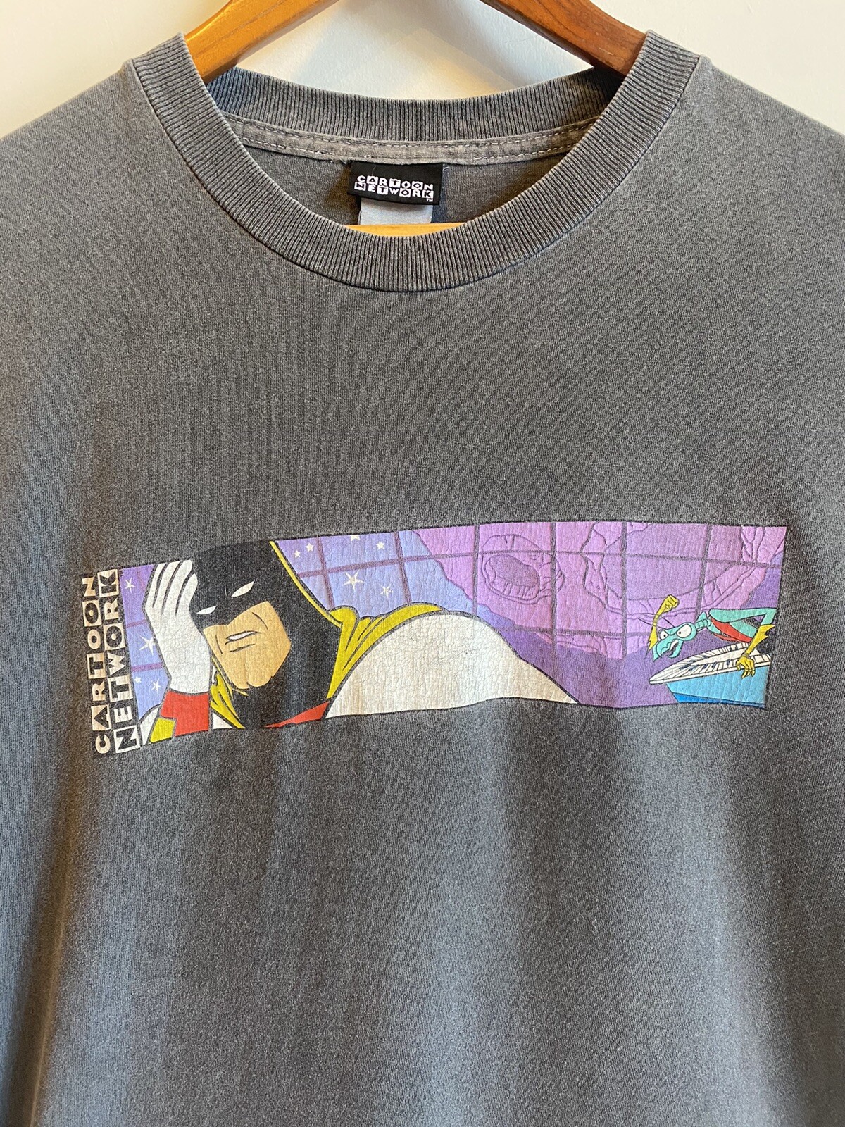 Space Ghost Cartoon Network Box Logo 2000 shirt vinta… - Gem
