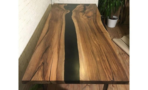 96" x 48" Epoxy Resin Table Top / Epoxy Dining Table Furniture Decor - Picture 2 of 4