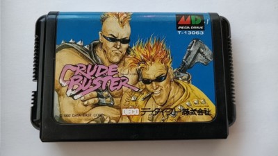CRUDE BUSTER for SEGA MEGA DRIVE Game Genesis Cartridge and Box