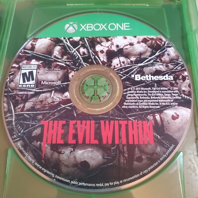 Video Game Xbox One The Evil Within Microsoft  2014 Slipcover &  inserts  Works 