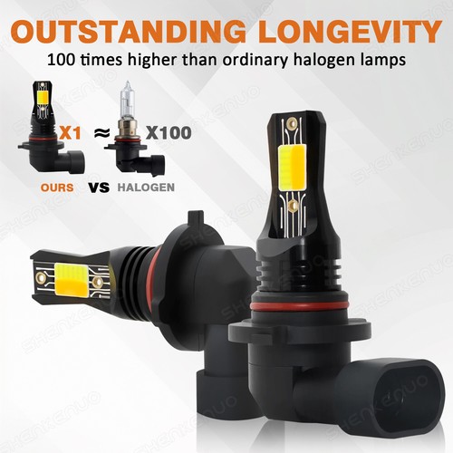 9005 9145 H10 LED Fog Light Bulbs White/Yellow For Ford Ranger 1998-2011 - Picture 4 of 10