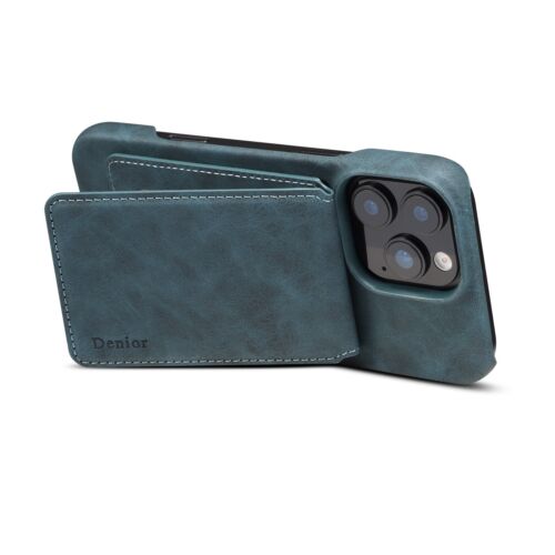 Retro magnetic attraction RFID Blocking Card Holder two-in-one Case Cell Phones - Picture 22 of 43