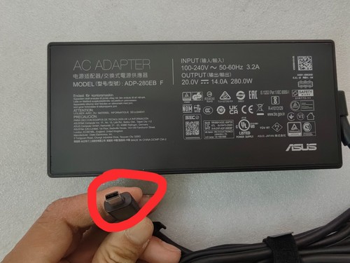 Für ASUS ROG Strix G16 (2025) G615JMR ADP-280EB F Rechteck Conn 280W 20V 14A OEM - Bild 2 von 5