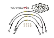 LAND ROVER DISCOVERY 2 GOODRIDGE STAINLESS STEEL +2" EXTENDED BRAKE HOSES