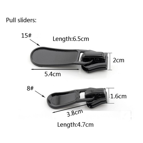 8# 15# Resin Zippers Single Double Sliders Open End Long Zips Sewing Coat X1 - Picture 10 of 23