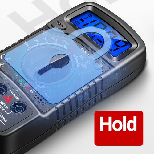 LCD Digital Multimeter Voltmeter Ammeter Ohmmeter Volt AC DC Diode Tester Meter - Imagen 10 de 13