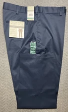 Perry Ellis Portfolio Premium Flex Twill Blue Slacks 40x30 "fit like 41x30" NWT