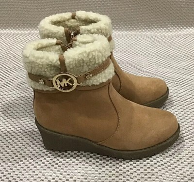 michael kors tan booties