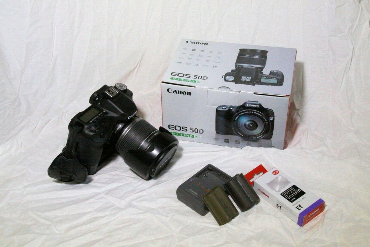 Canon EOS 50D 15.1MP Digital SLR Camera - Black (Kit w/ EF-S Canon EOS 50D 15.1MP Digital SLR Camera - Black (Kit w/ EF-S