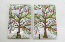 2 Pack Journal Ruled Notebook Colorful Tree Hardcover Premium Paper 5.5" x 8.4"