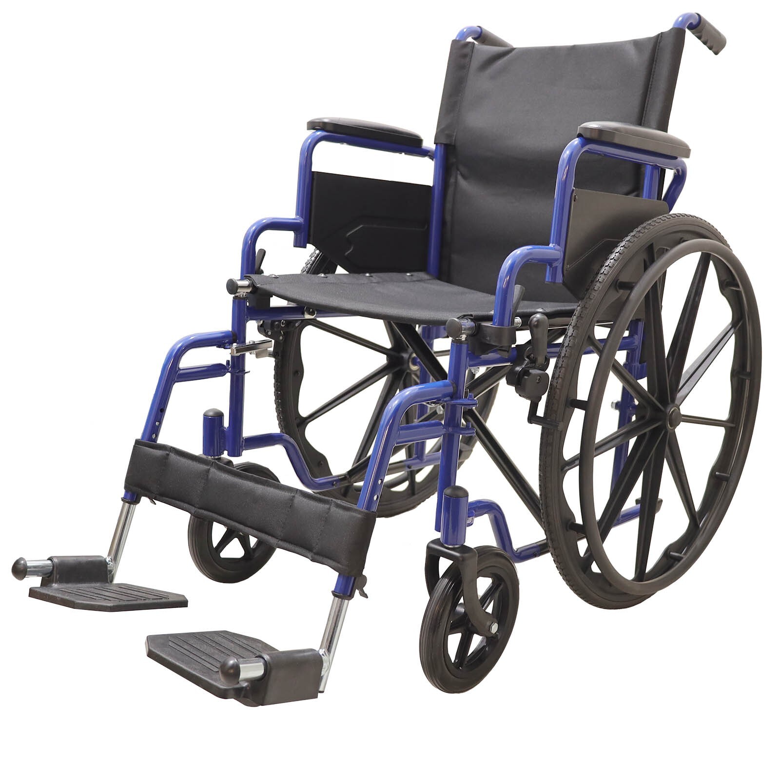 Rollstuhl RIO faltbarer Transportrollstuhl mit klappbaren Fußstützen & Armlehnen