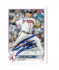 Atlanta Braves BRYCE ELDER  Signed 2022 Topps Update Card #US52