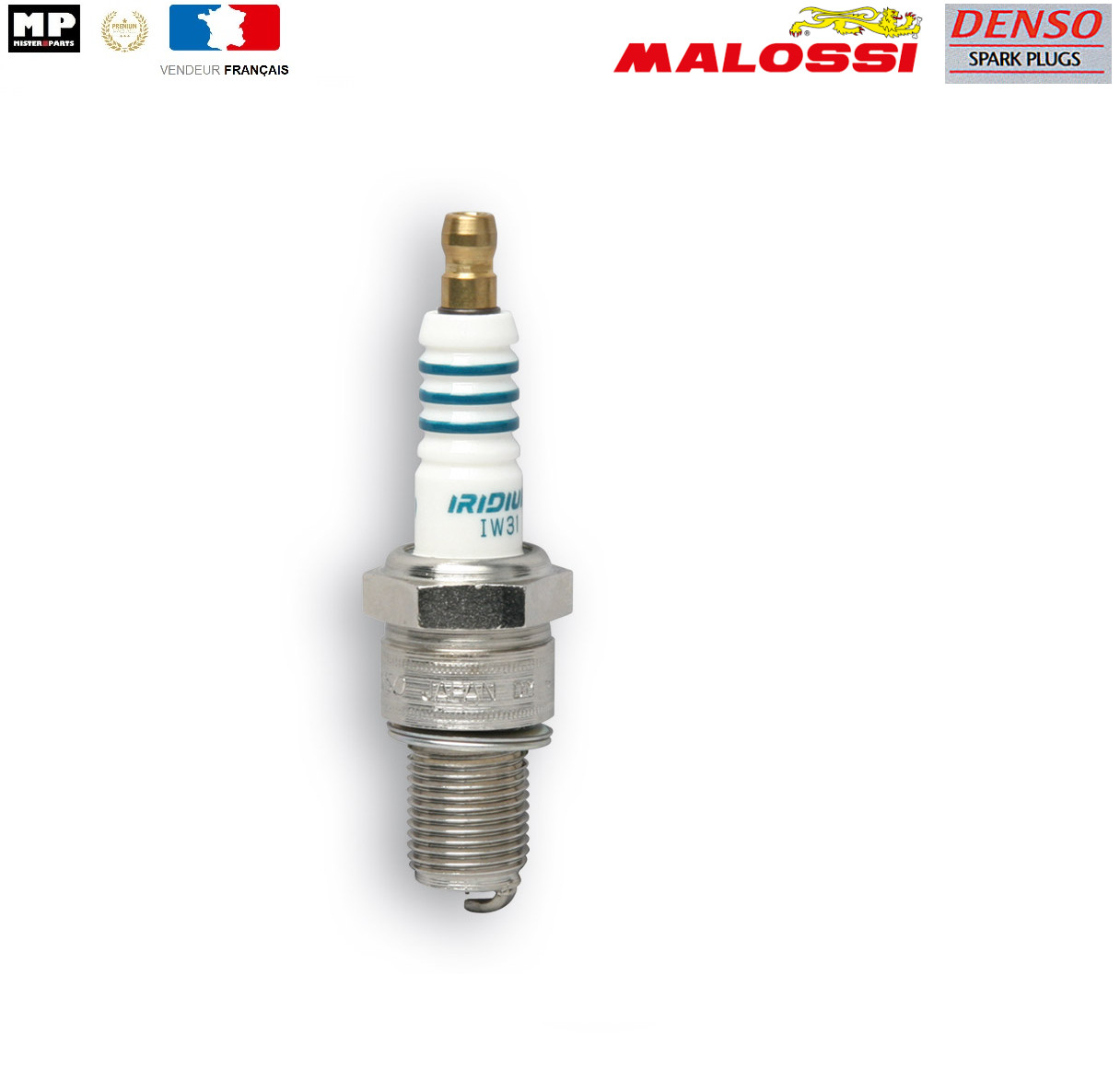 Bougie Denso Iridium IW34 Malossi MHR étincelle ultra puissante et stable