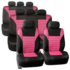 FH Group Universal Fit 8 Seater 3D Mesh Car Seat Covers SUV Van Truck - 3 Row